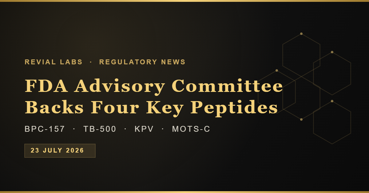 are bpc-157 and tb-500 approved by fda Peptides like blowing up online for injury recovery, but theyre not FDA-approved and theyre in a legal gray area. The end of July, an advisory committee meets to weigh in fda warning unapproved peptides bpc-157