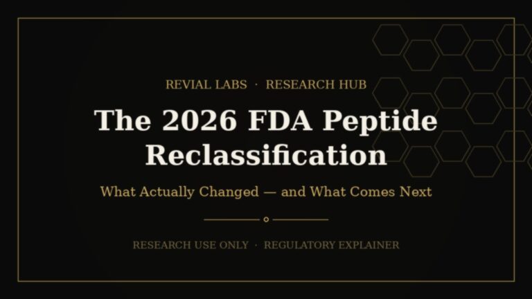 The 2026 FDA Peptide Reclassification Explained
