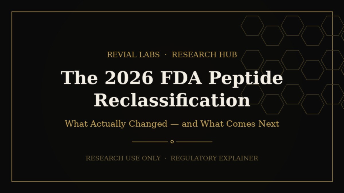 dihexa fda approval status 2026 2025 approvals The 2026 FDA Peptide Reclassification