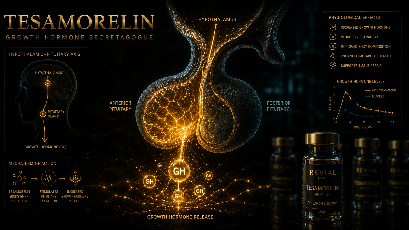 Tesamorelin GHRH analogue research